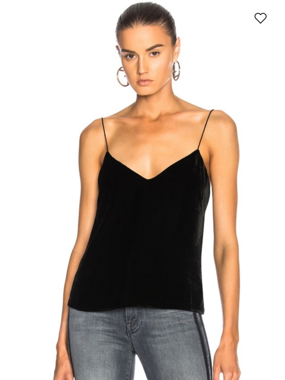NWT RAG & BONE Parker Cami Silk Top Black